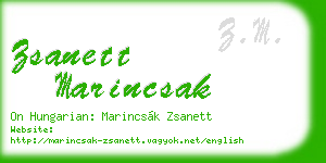 zsanett marincsak business card